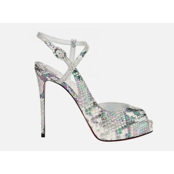 Christian Louboutin Jenlove Alta 120 Platform Sandal Heel Pump 37.5 NIB 1,890 - Picture 6 of 9